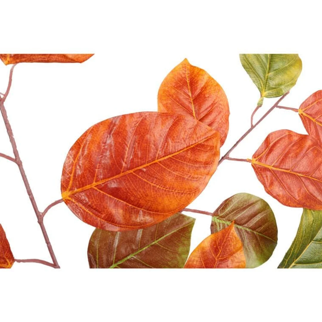 GAŁĄZKA LIŚCI BUKU 70 CM POMARAŃCZOWA — zdjęcie 3