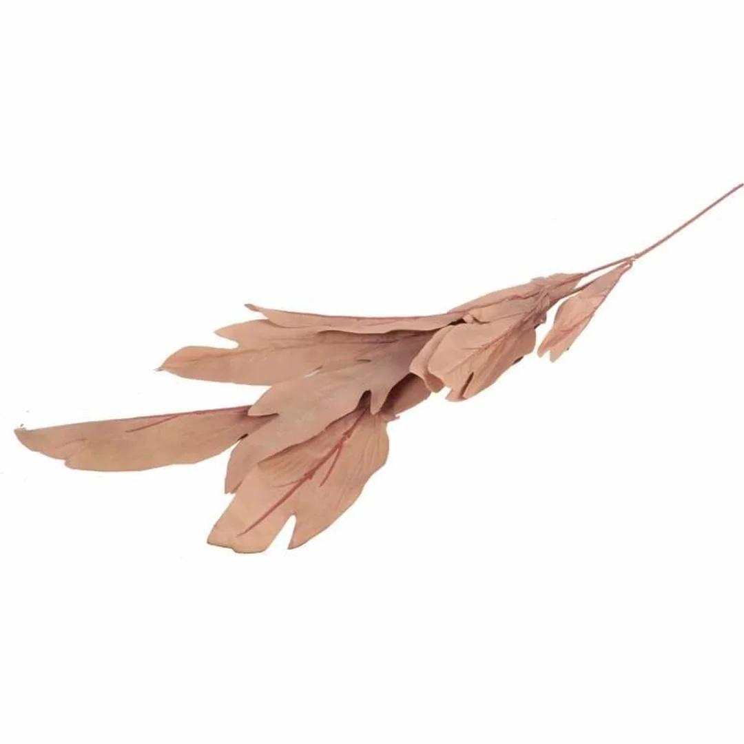 GAŁĄZKA LIŚCI OZDOBNYCH 112 CM KOLOR BRĄZOWY — zdjęcie 3