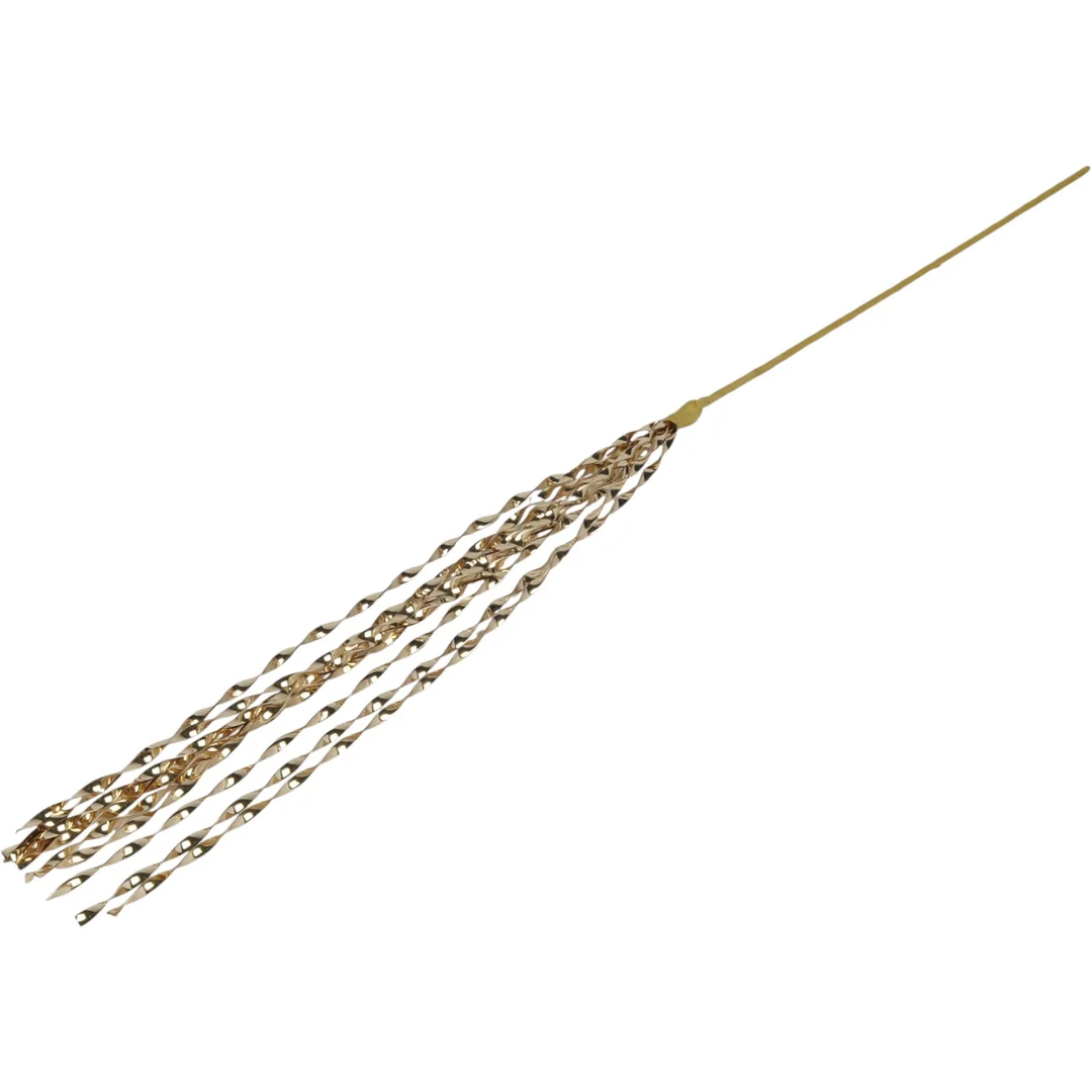 Gałązka metalizowana złota do dekoracji stroików sztuczna 72 cm — zdjęcie 4