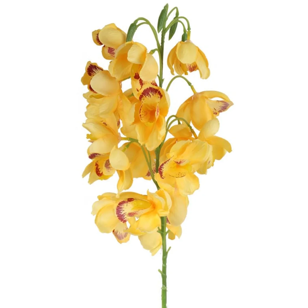 Gałązka storczyka dzwonkowatego w kolorze żółtym 84 cm — zdjęcie 2