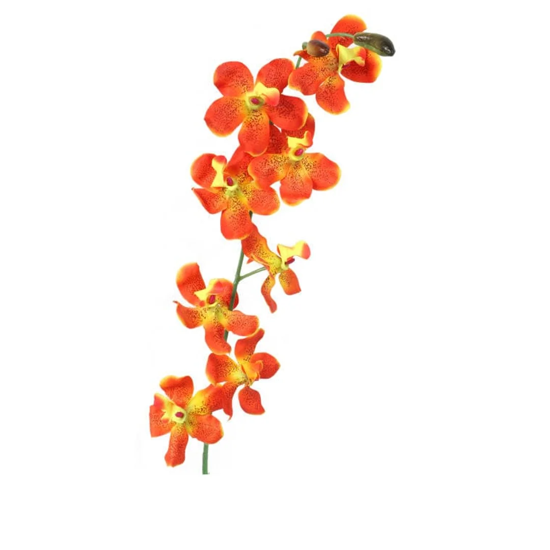 Gałązka storczyka w kolorze pomarańczowym 70 cm — zdjęcie 2