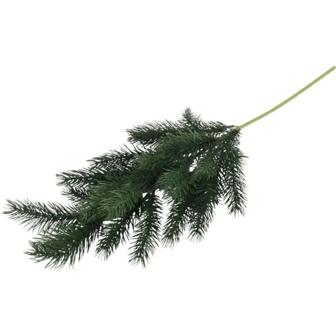 GAŁĄZKA ŚWIERKOWA gumowana 64 cm zielona — zdjęcie 3