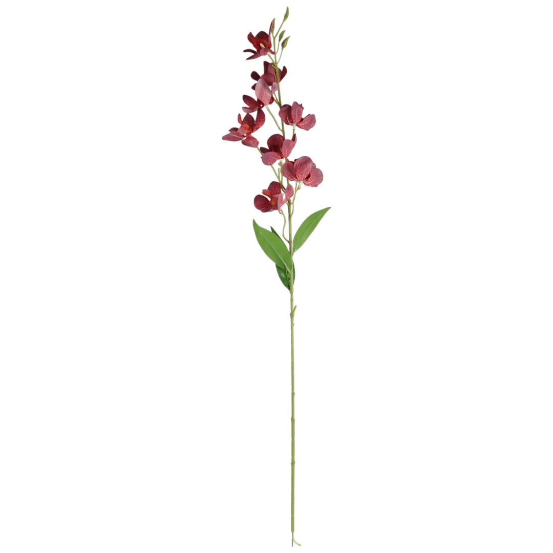 Gałązka Sztucznego Storczyka 84 cm Kolor Bordowy — zdjęcie 2