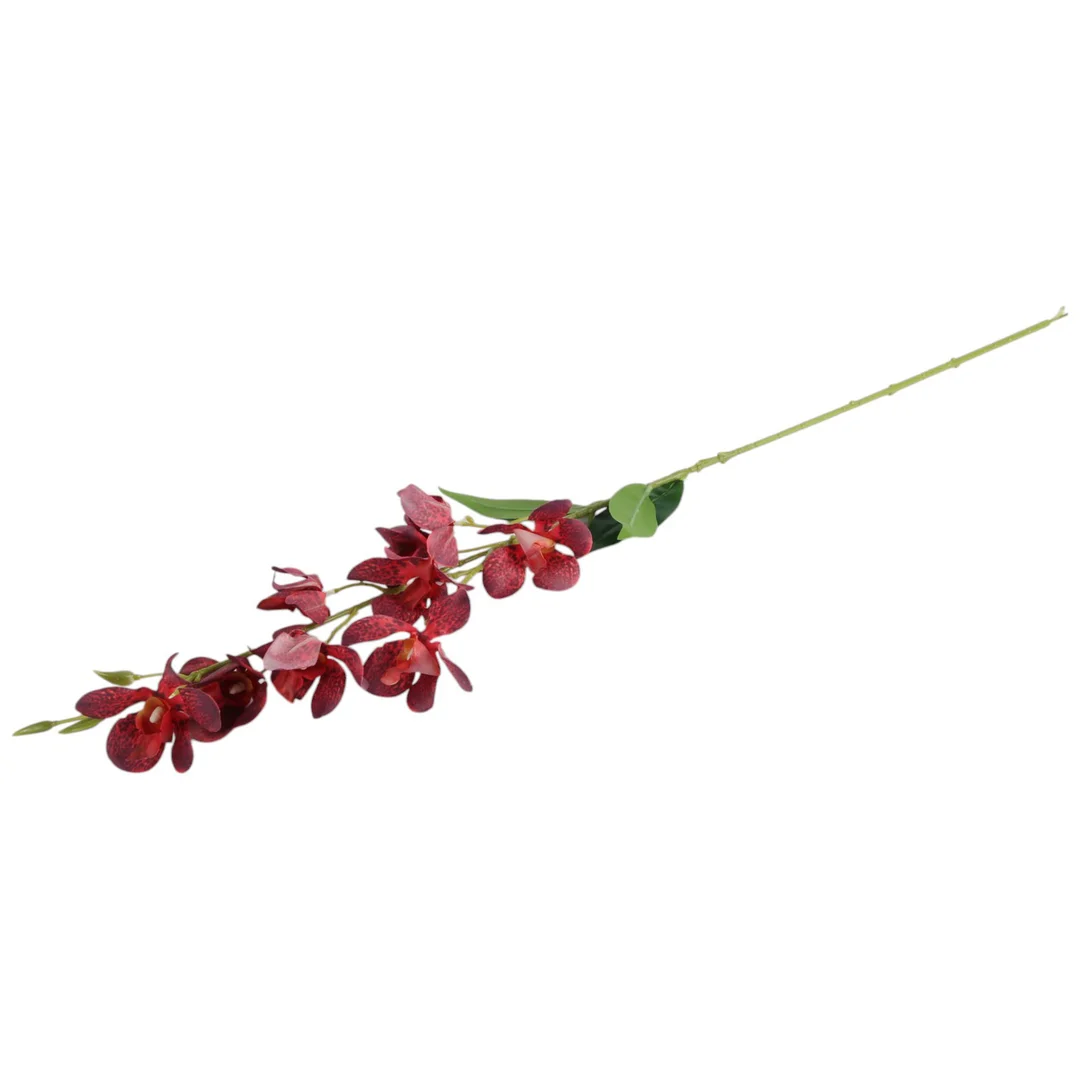 Gałązka Sztucznego Storczyka 84 cm Kolor Bordowy — zdjęcie 4