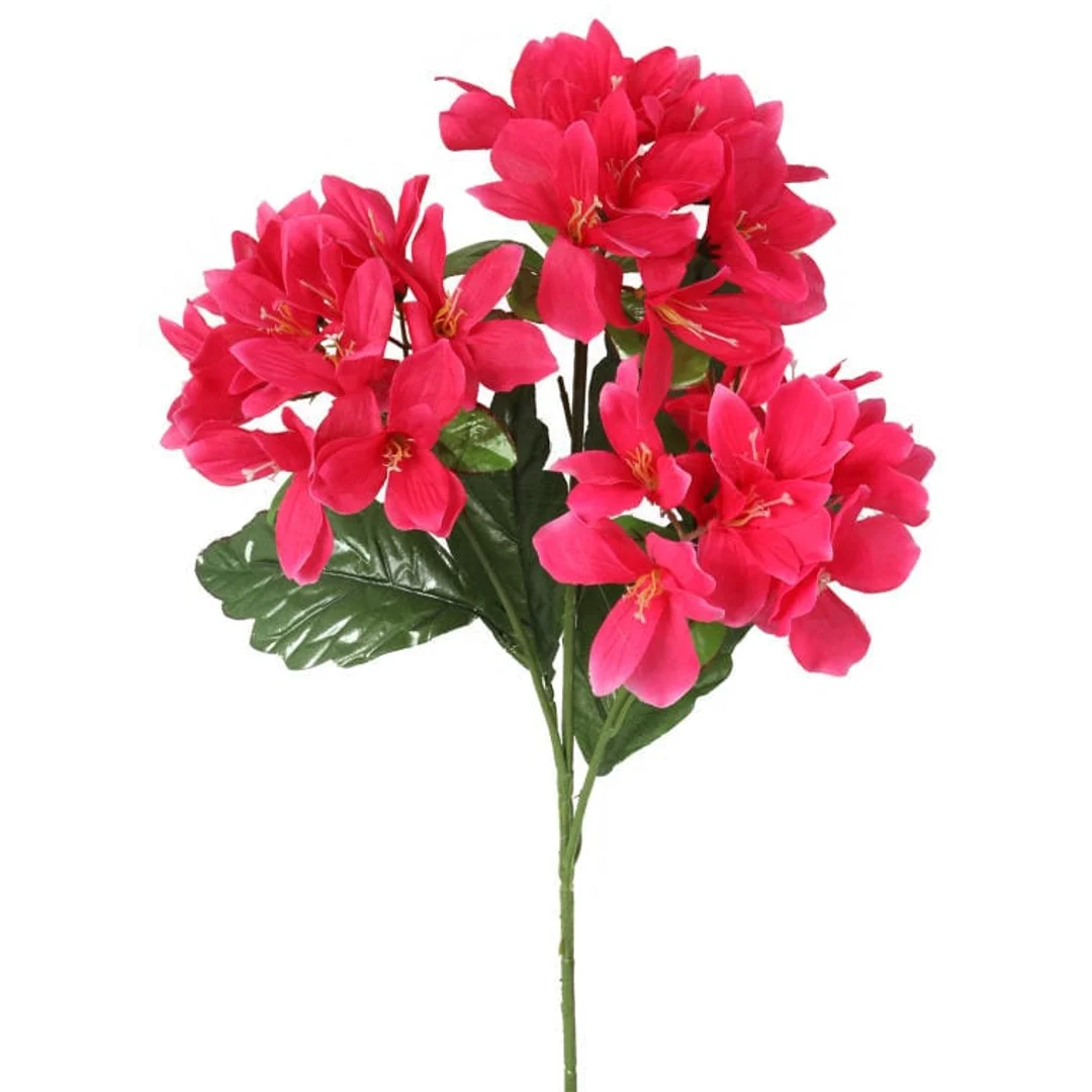 GAŁĄZKA SZTUCZNEJ AZALII W KOLORZE CIEMNYM RÓŻU 68CM — zdjęcie 5