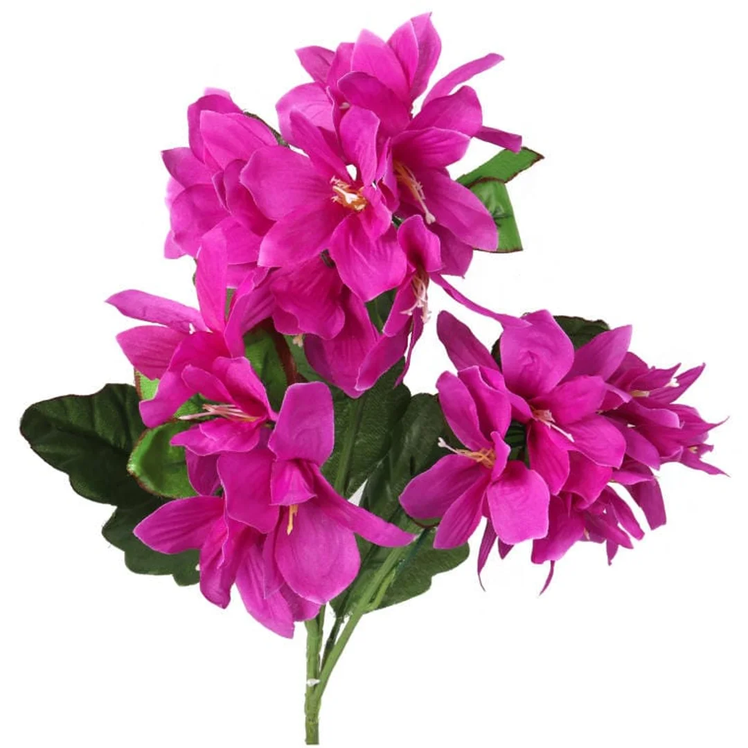 Gałązka sztucznej azalii w kolorze różowym, 68cm — zdjęcie 2