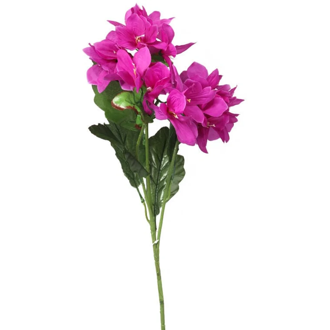 Gałązka sztucznej azalii w kolorze różowym, 68cm — zdjęcie 4