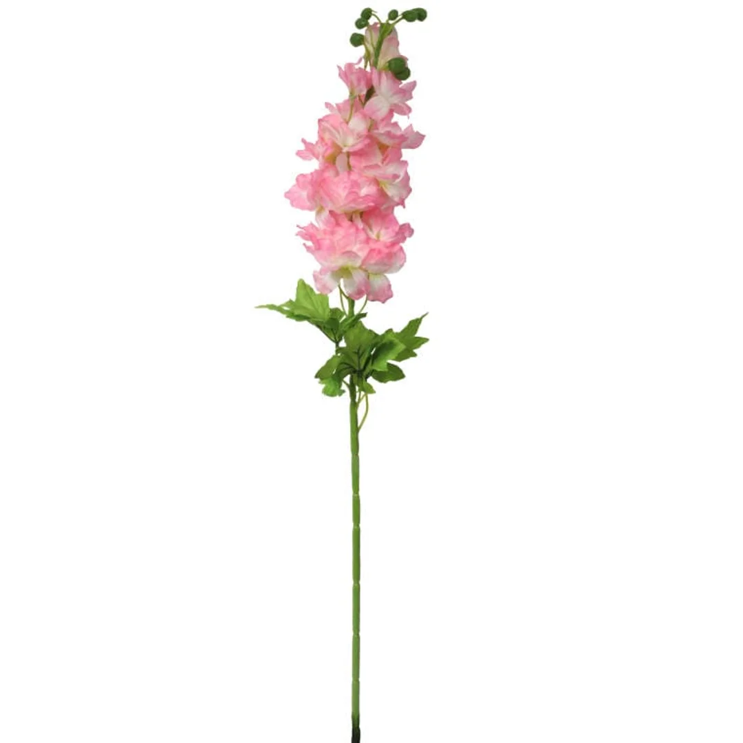 Gałązka Sztucznej Ostróżki w Kolorze Jasno Różowym - 80 cm — zdjęcie 2