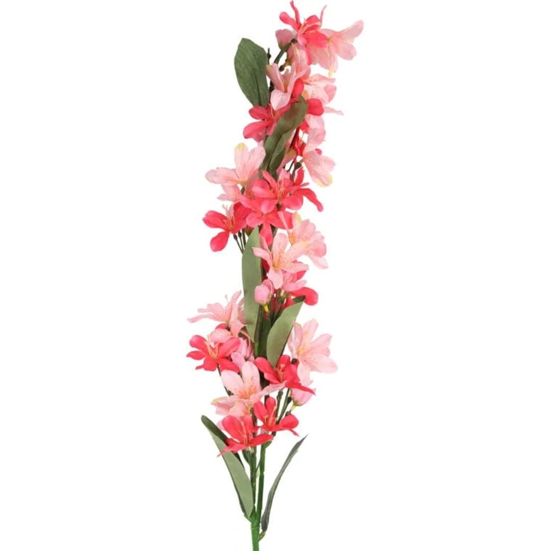 Gałązka z 5 różowymi azaliami o długości 90 cm — zdjęcie 2