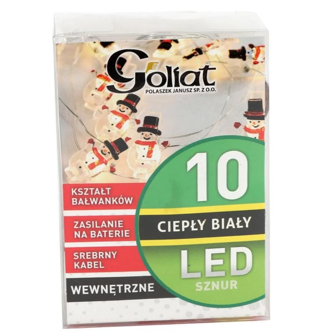Girlanda LED z klamerkami na zdjęcia w kształcie bałwanków — zdjęcie 2