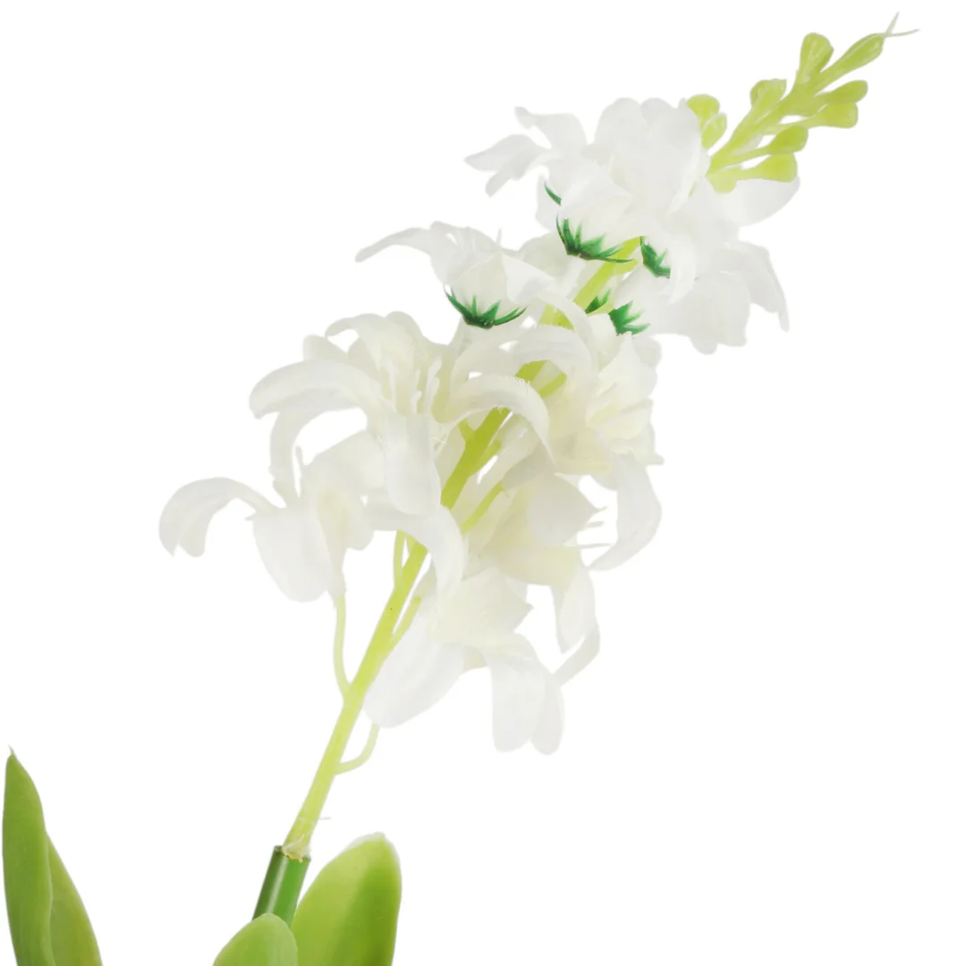 HIACYNT KWIAT SZTUCZNY 42 CM BIAŁY — zdjęcie 3