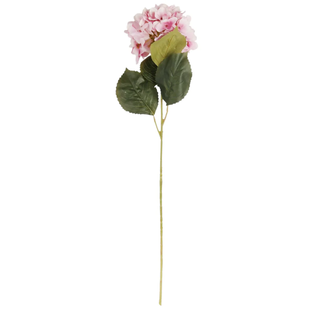 HORTENSJA GAŁĄZKA SZTUCZNA różowa 90 cm — zdjęcie 2