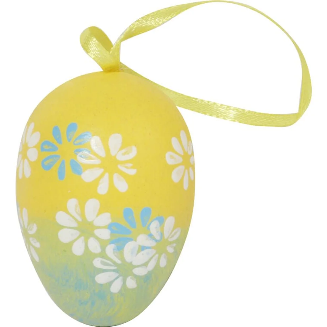 Jajka w kwiatki zawieszki zestaw 6 sztuk 6cm — zdjęcie 2