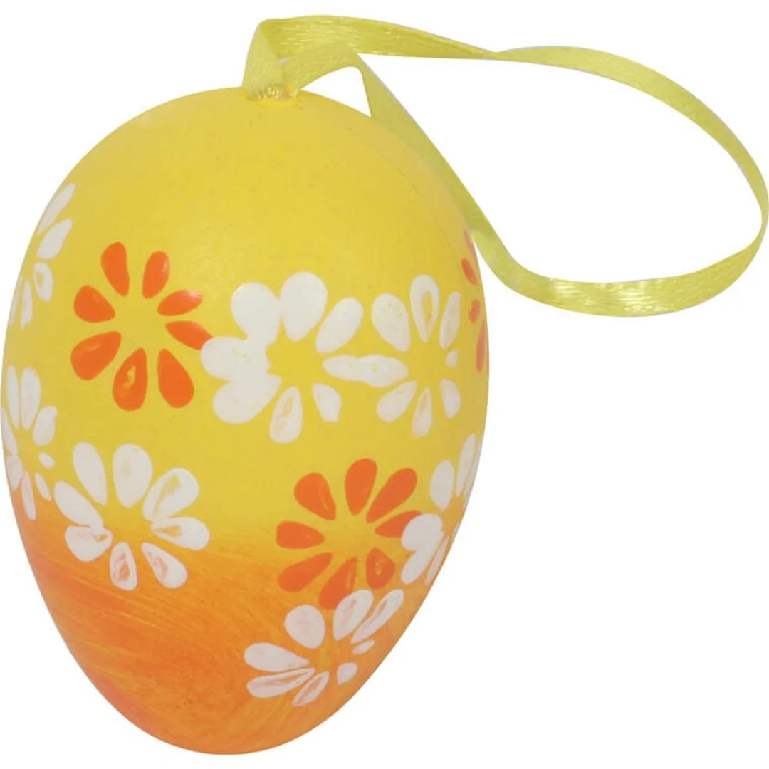 Jajka w kwiatki zawieszki zestaw 6 sztuk 6cm — zdjęcie 4