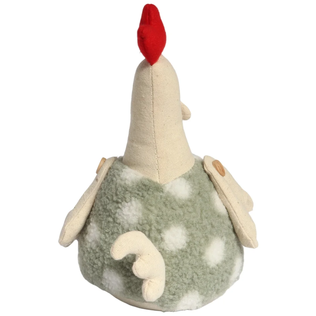 KOGUT OZDOBA Z MATERIAŁU KOGUT FOLKLOR WIELKANOC ZIELONY 25 CM — zdjęcie 3