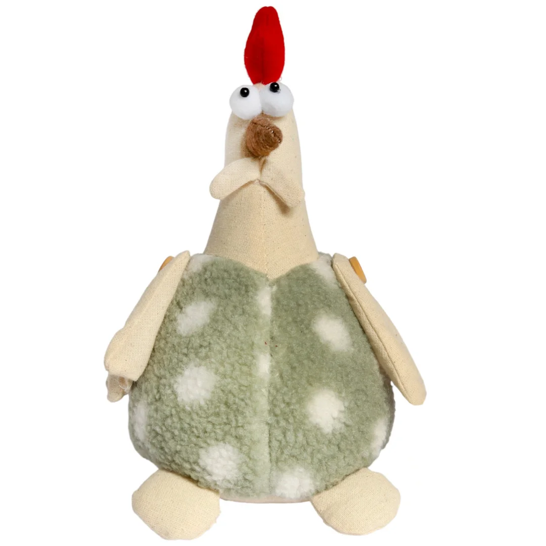 KOGUT OZDOBA Z MATERIAŁU KOGUT FOLKLOR WIELKANOC ZIELONY 25 CM — zdjęcie 4