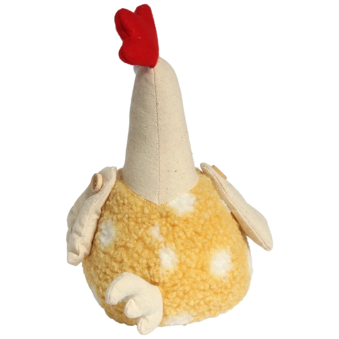 KOGUT OZDOBA Z MATERIAŁU KOGUT FOLKLOR WIELKANOC ŻÓŁTY 25 CM — zdjęcie 3