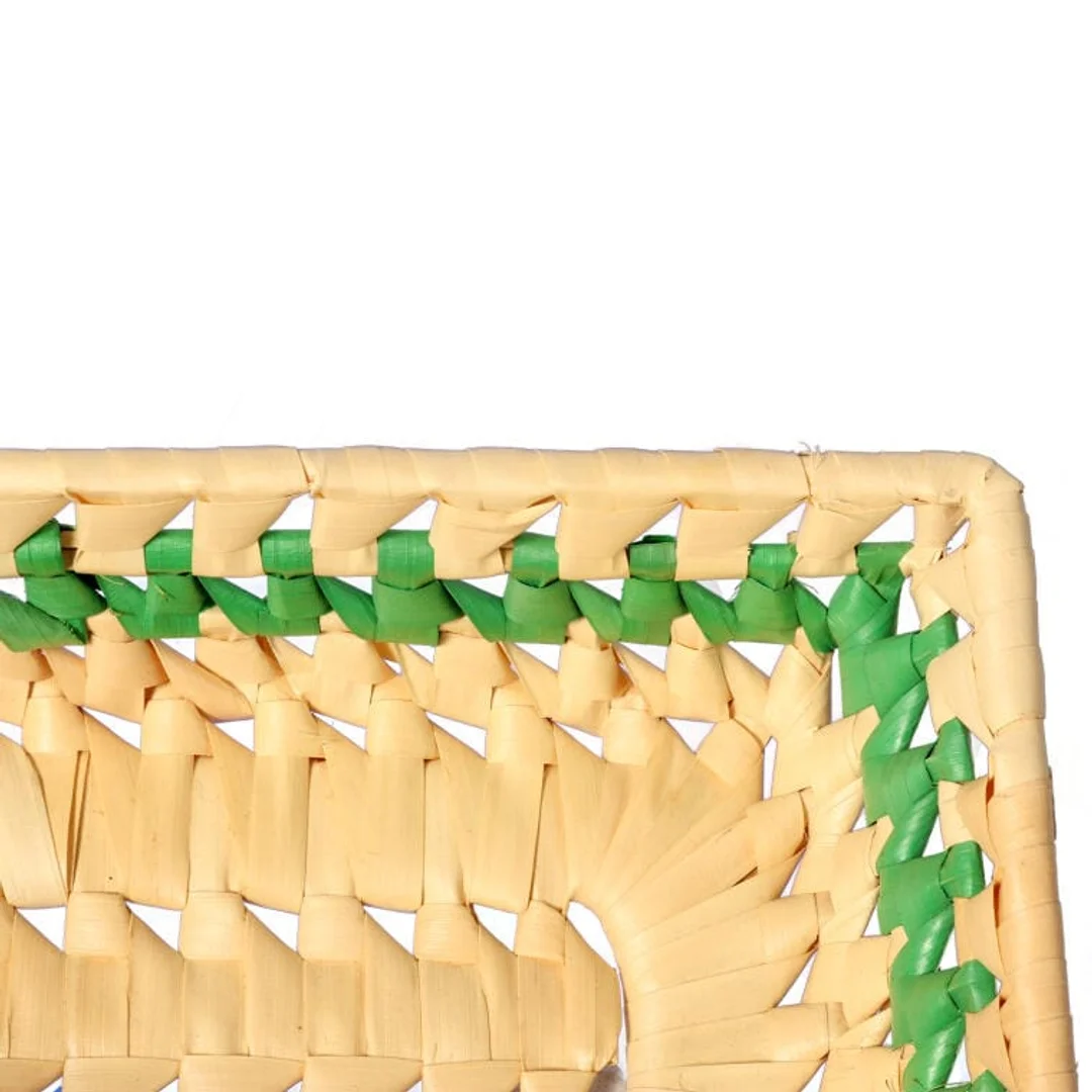 Koszyczek na pieczywo prostokątny 17cm zielony — zdjęcie 2