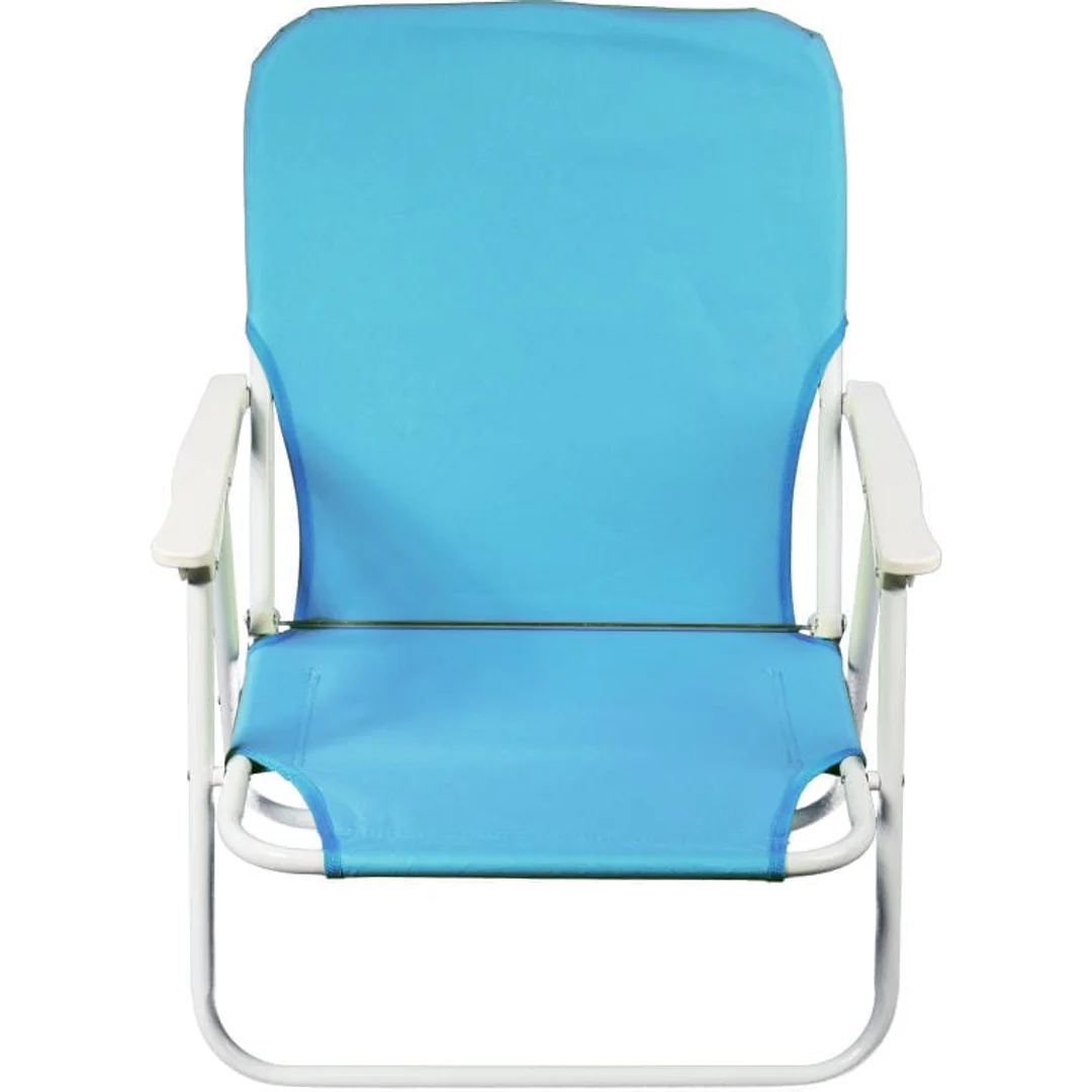 Krzesło Turystyczne Składane Plażowe Leżak Fotel BLUE — zdjęcie 2