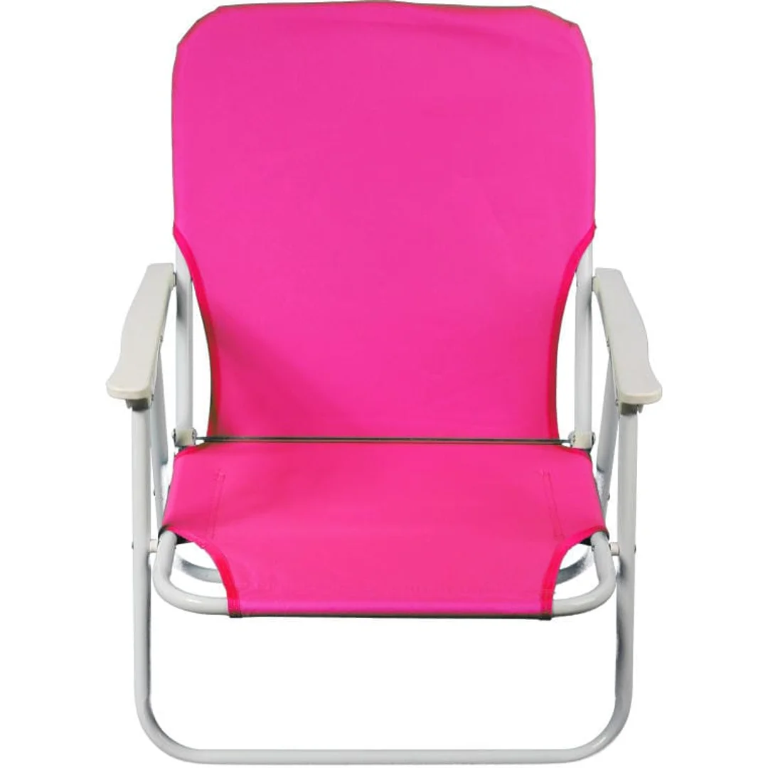 Krzesło Turystyczne Składane Plażowe Leżak Fotel PINK — zdjęcie 2