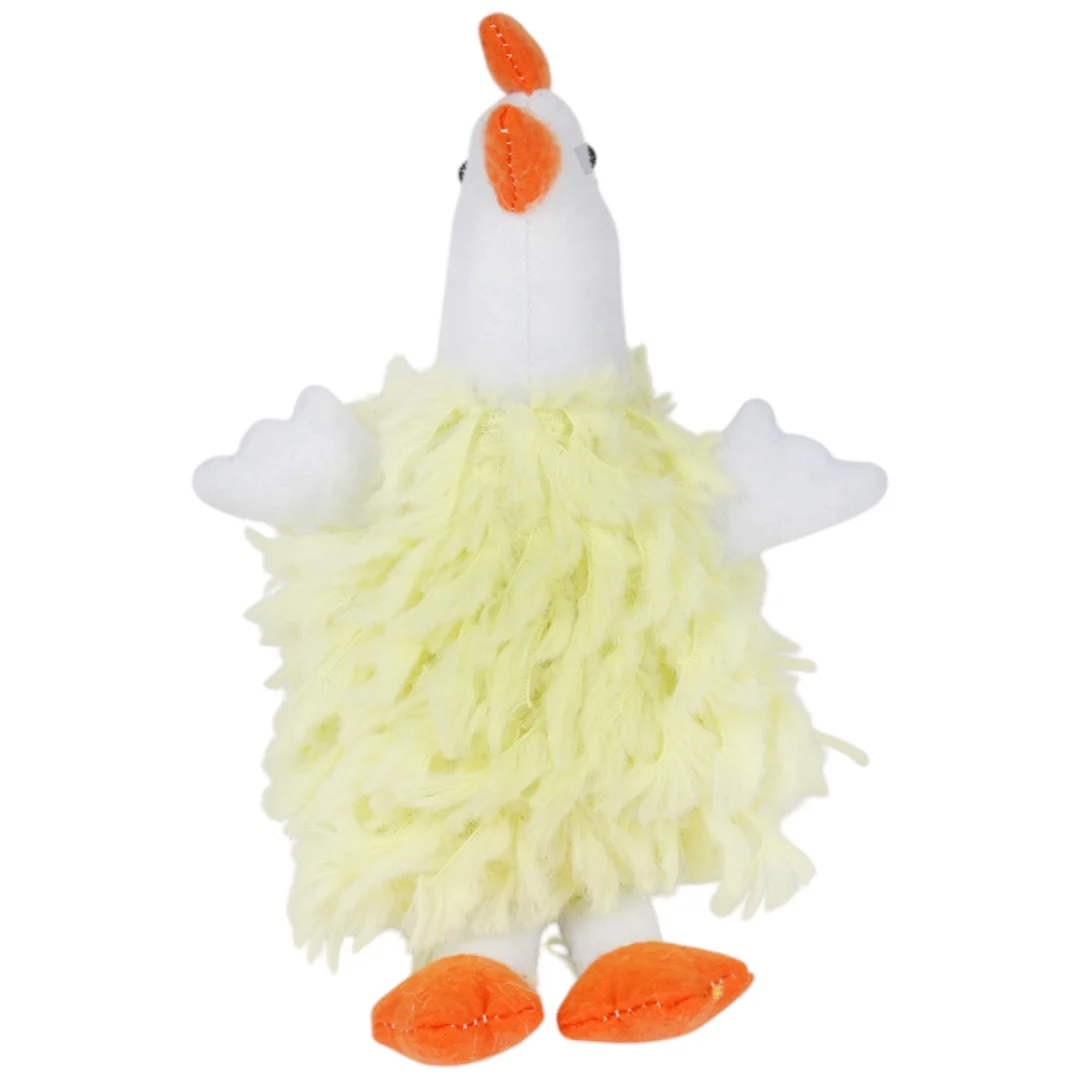 KURA OZDOBA PLUSZOWA KURA FOLKLOR WIELKANOC ŻÓŁTA 18 CM — zdjęcie 3