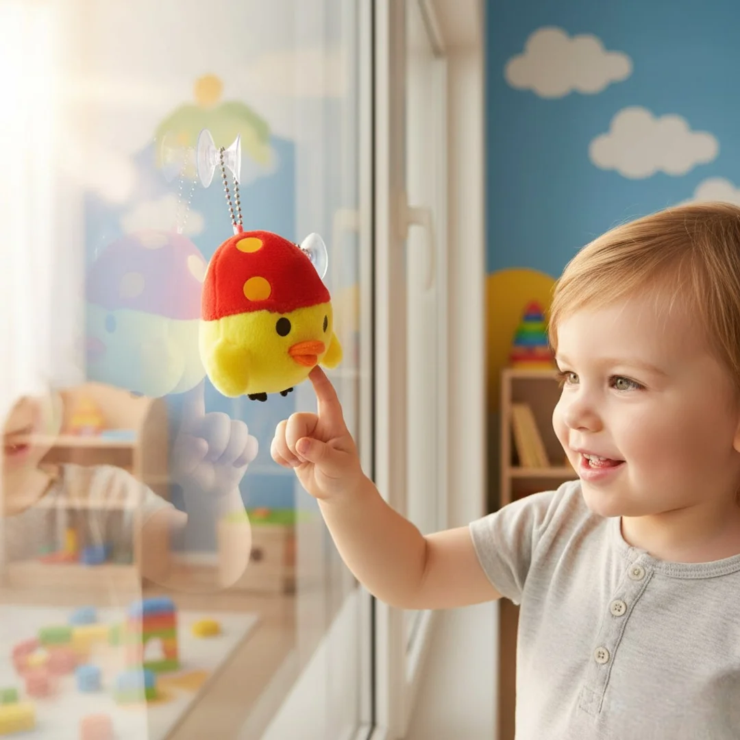 Kurczak zawieszka Wielkanocna Maskotka Pluszowa WIELKANOC 10 cm CZERWONY — zdjęcie 4