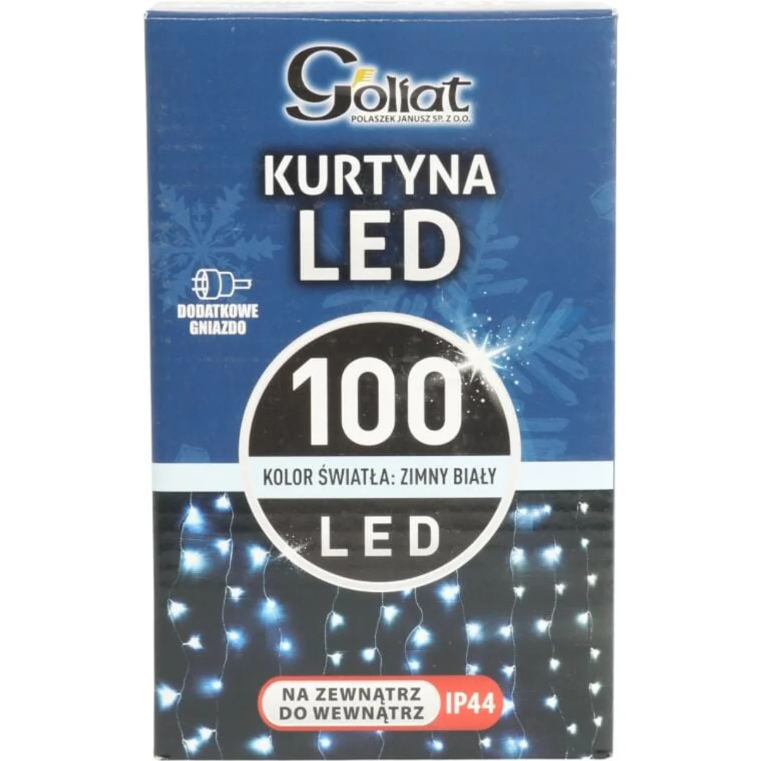 KURTYNA 100 LED ZASŁONA ŚWIETLNA LAMPKI ŚWIĘTA LAMPKA ŚWIĄTECZNA 1.5 X1.5 M — zdjęcie 3