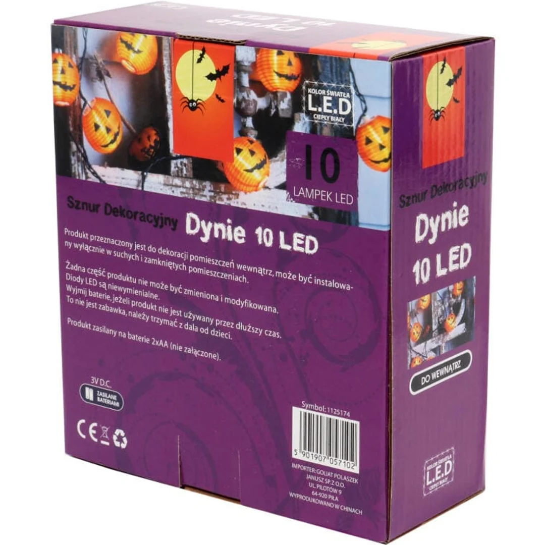 LAMPKI 10 LED DYNIE SZNUR DEKORACYJNY NA BATERIE — zdjęcie 5