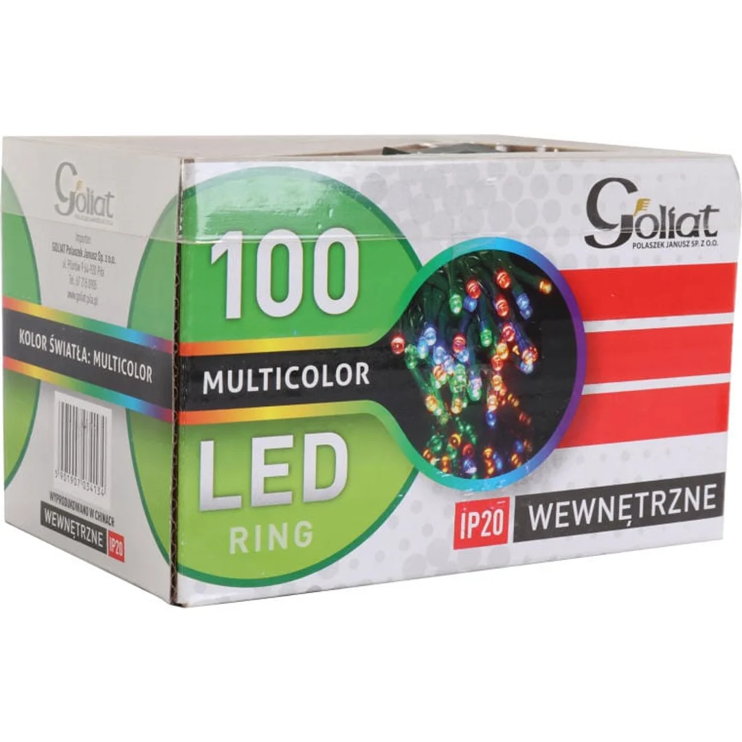 Lampki choinkowe 100 led zewnętrzne multikolor — zdjęcie 3