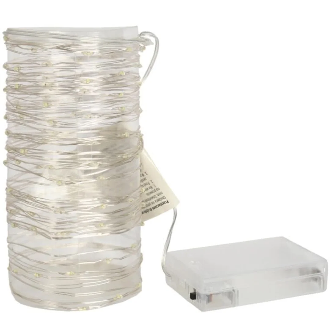 LAMPKI CHOINKOWE 120 LED IP20 ZIMNY BIAŁY NA BATERIE — zdjęcie 3