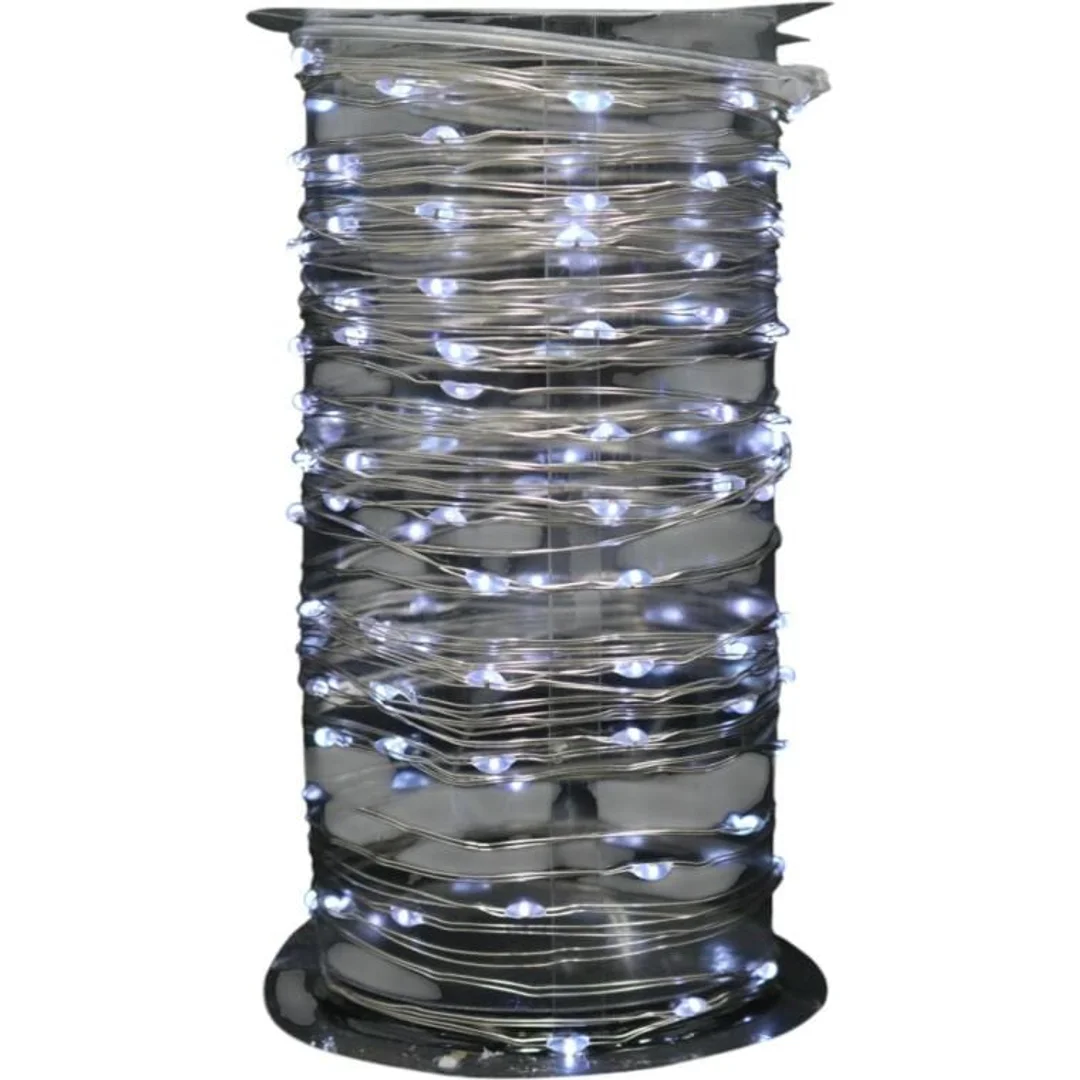 LAMPKI CHOINKOWE 120 LED IP20 ZIMNY BIAŁY NA BATERIE — zdjęcie 4