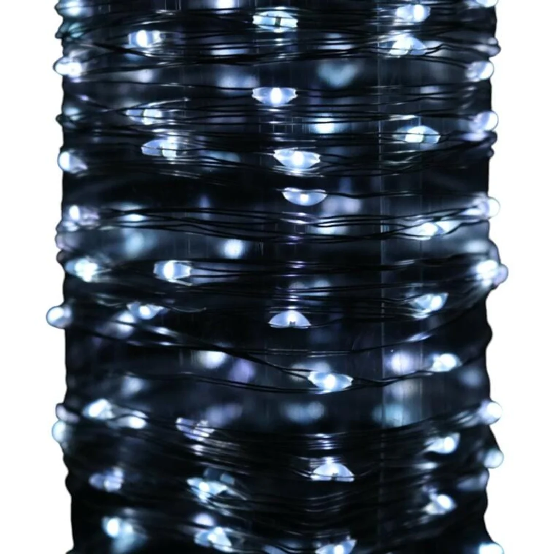 LAMPKI CHOINKOWE 120 LED IP20 ZIMNY BIAŁY NA BATERIE — zdjęcie 7