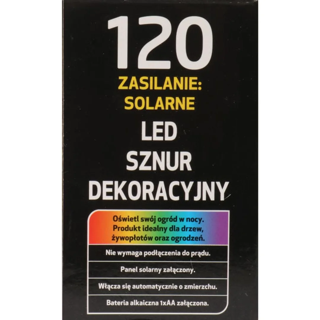 LAMPKI CHOINKOWE 120 LED SOLARY ZIMNY BIAŁY — zdjęcie 2