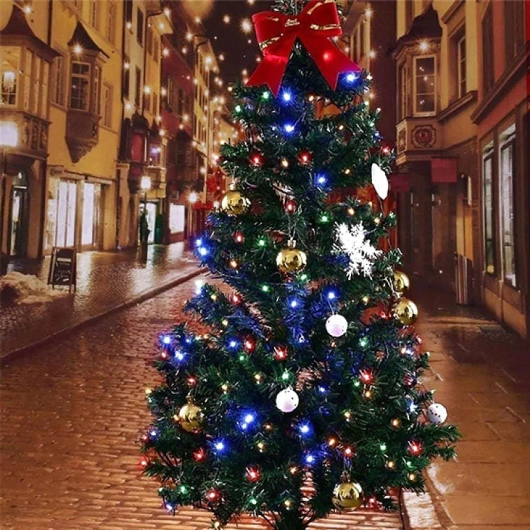 Lampki choinkowe 200 led sznur multikolor z gniazdem i flash — zdjęcie 6