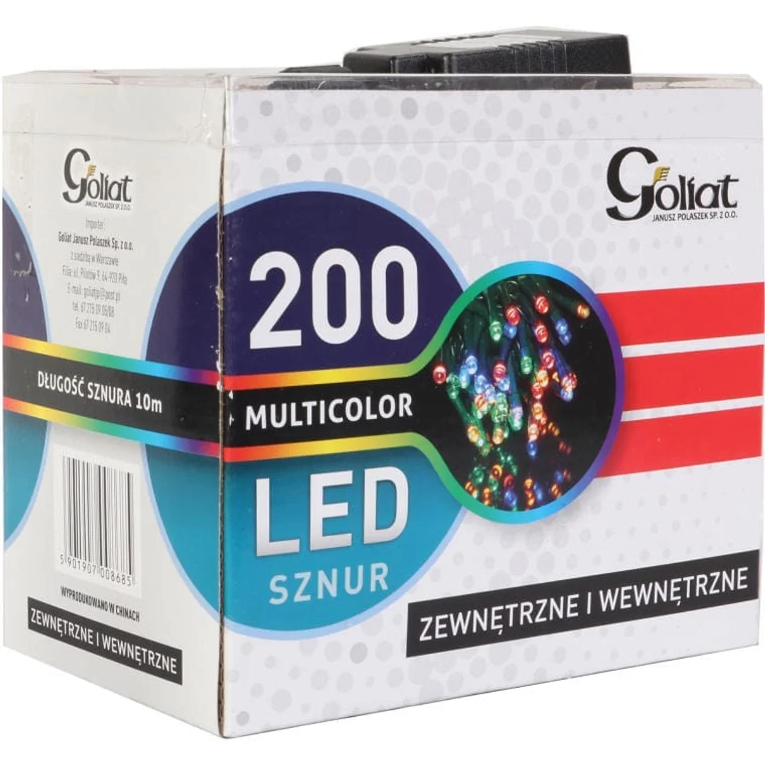 Lampki choinkowe 200 led sznur zewnętrzny multikolor — zdjęcie 3