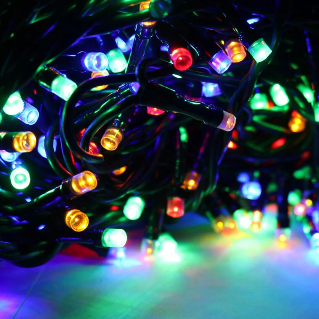 Lampki choinkowe 200 led z efektem flasch multikolor wewnętrzne — zdjęcie 2