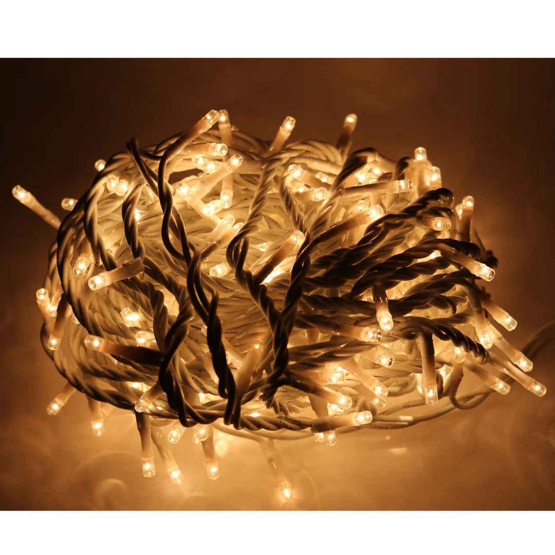 LAMPKI CHOINKOWE 240 LED TYPU RYŹ Z PROGRAMATOREM CIEPŁE BIAŁE — zdjęcie 2