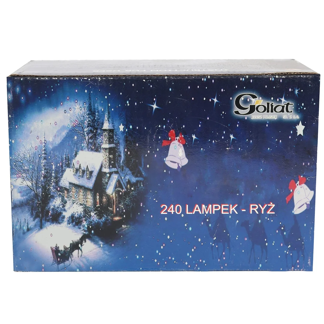 LAMPKI CHOINKOWE 240 LED TYPU RYŹ Z PROGRAMATOREM CIEPŁE BIAŁE — zdjęcie 13