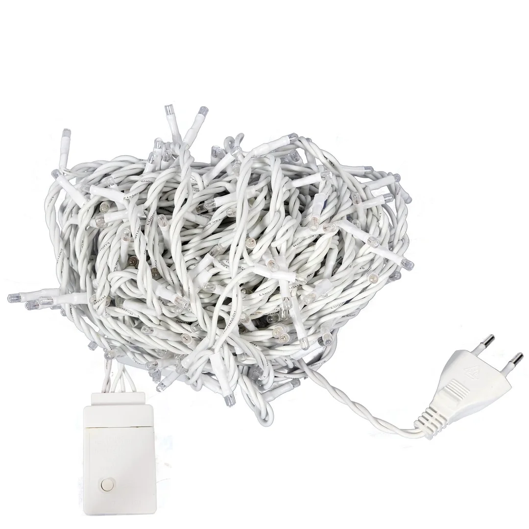 LAMPKI CHOINKOWE 240 LED TYPU RYŹ Z PROGRAMATOREM CIEPŁE BIAŁE — zdjęcie 5
