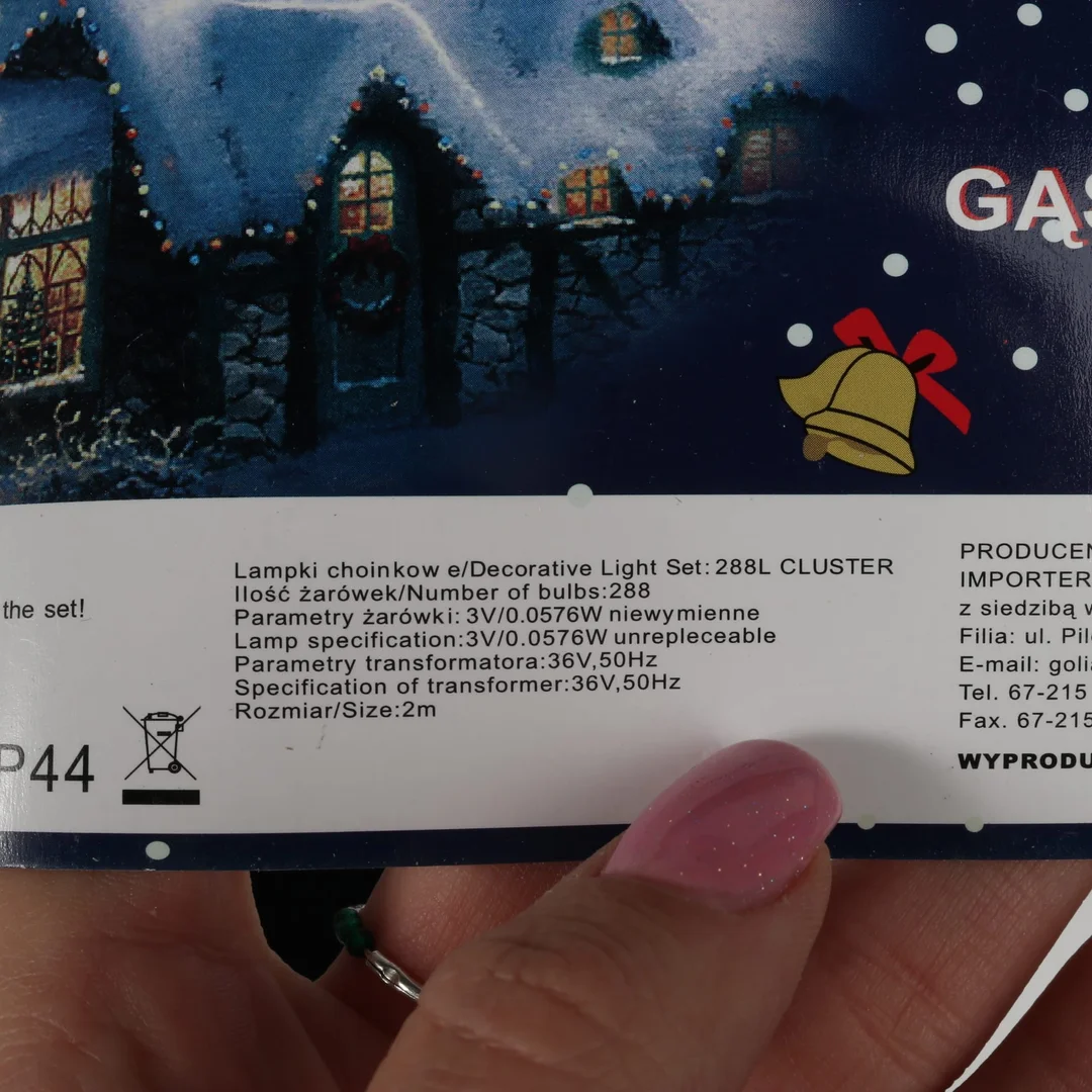 Lampki choinkowe 288 led typu gąsienica Cluster w kolorze różowym 2 m — zdjęcie 11