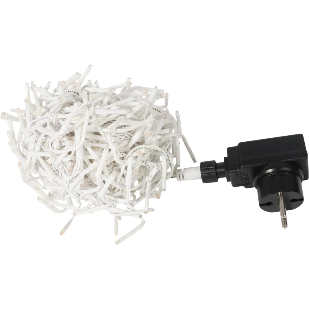 Lampki choinkowe 288 led typu gąsienica Cluster w kolorze różowym 2 m — zdjęcie 3