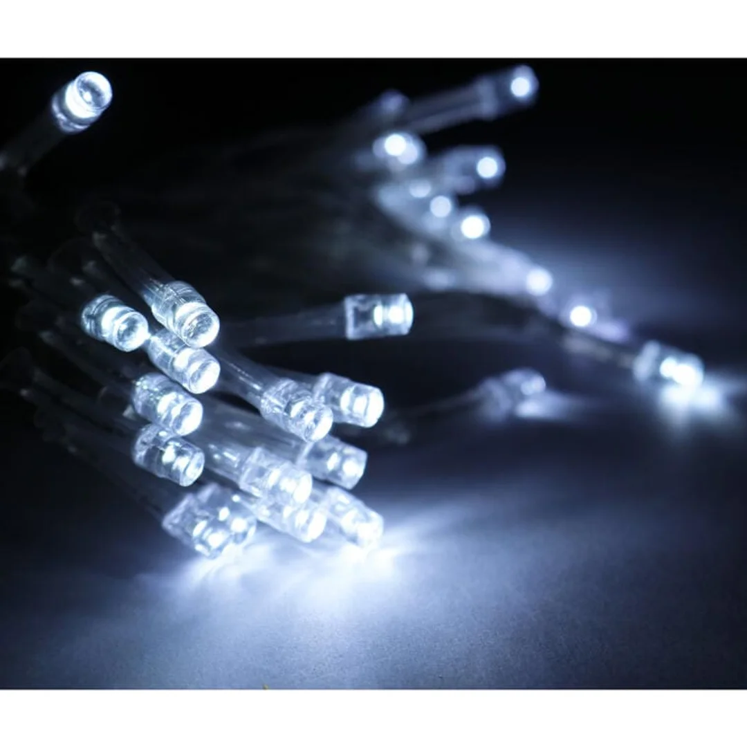 Lampki choinkowe 30 led kolor zimny biały na baterie — zdjęcie 5