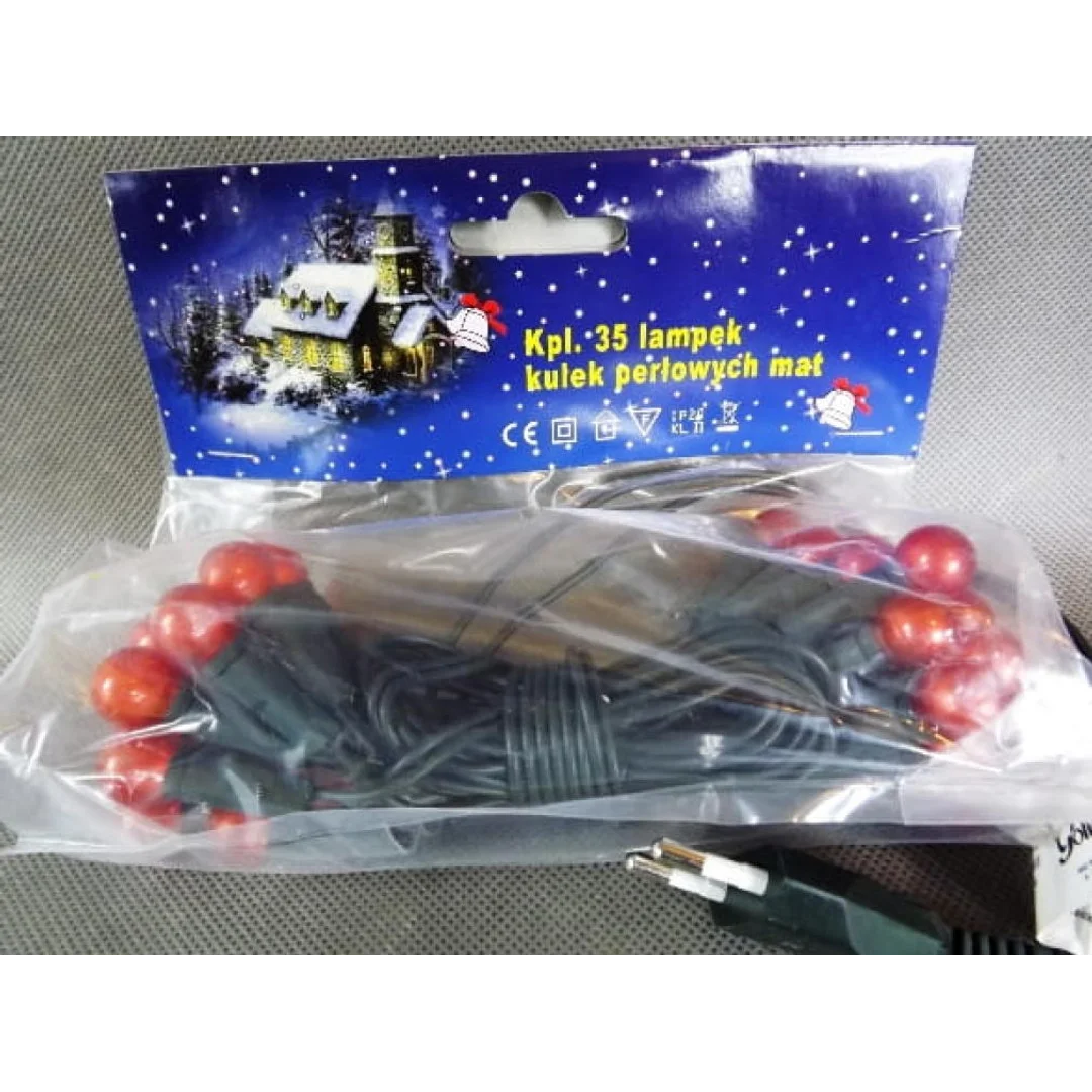 Lampki choinkowe 35L Lampki-kulki/pomarańczowe — zdjęcie 3