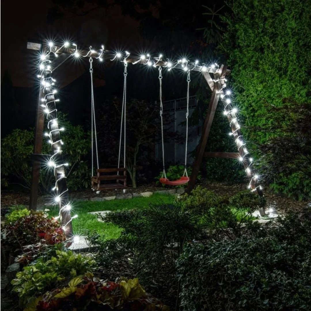 Lampki choinkowe 80 LED RING ciepły biały — zdjęcie 4