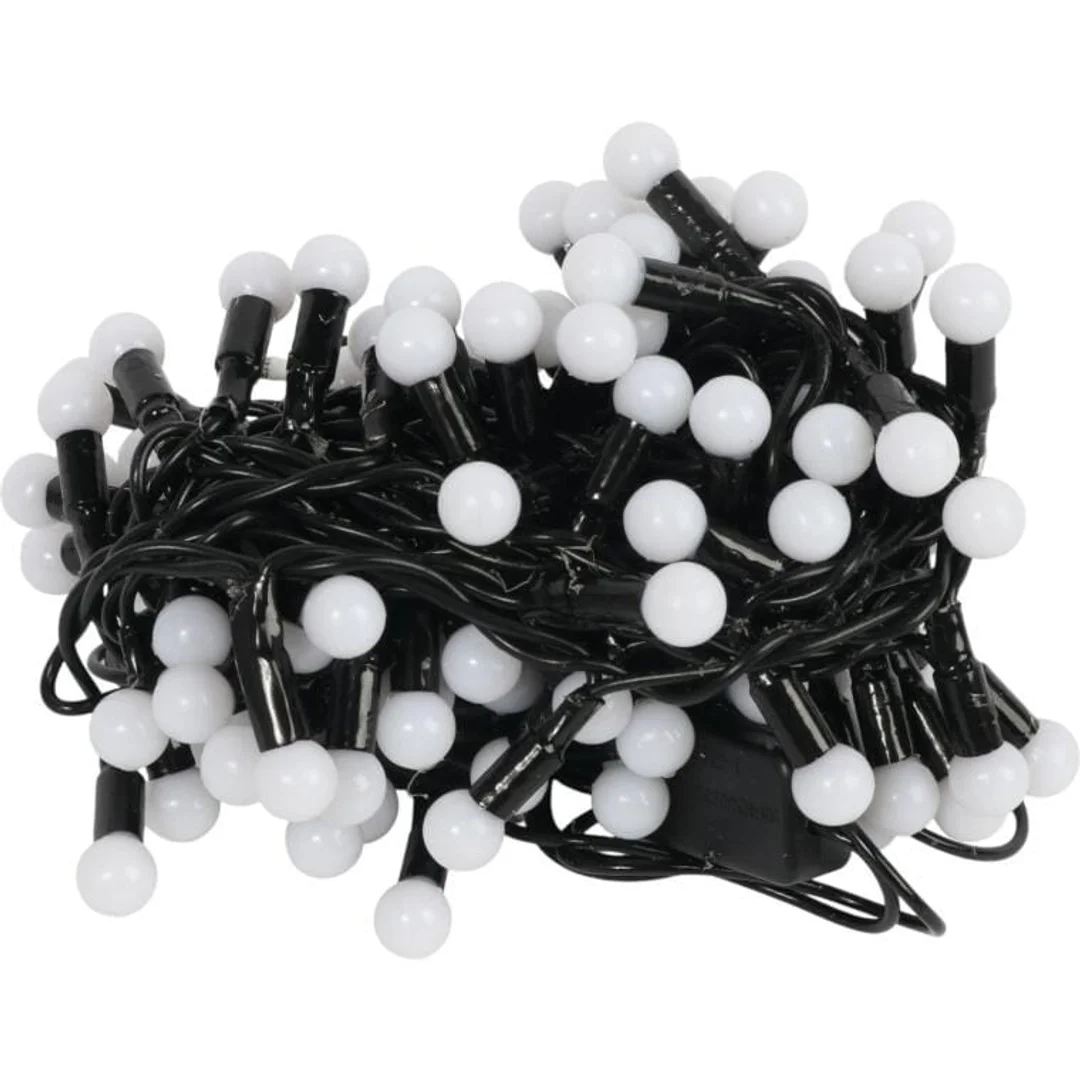 Lampki choinkowe na sznurze 100 LED PEREŁKI NIEBIESKIE — zdjęcie 5