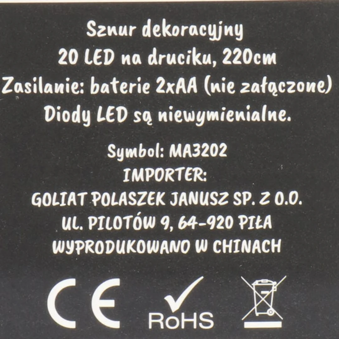 Lampki LED z Nietoperzami na Giętkim Druciku - Fioletowe Dekoracje na Baterie — zdjęcie 2