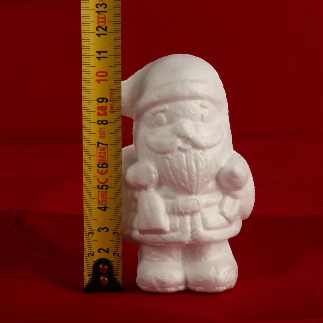 Mikołaj styropianowy 2 sztuki forma styropianowa święty Mikołaj święta 11 cm biały — zdjęcie 7