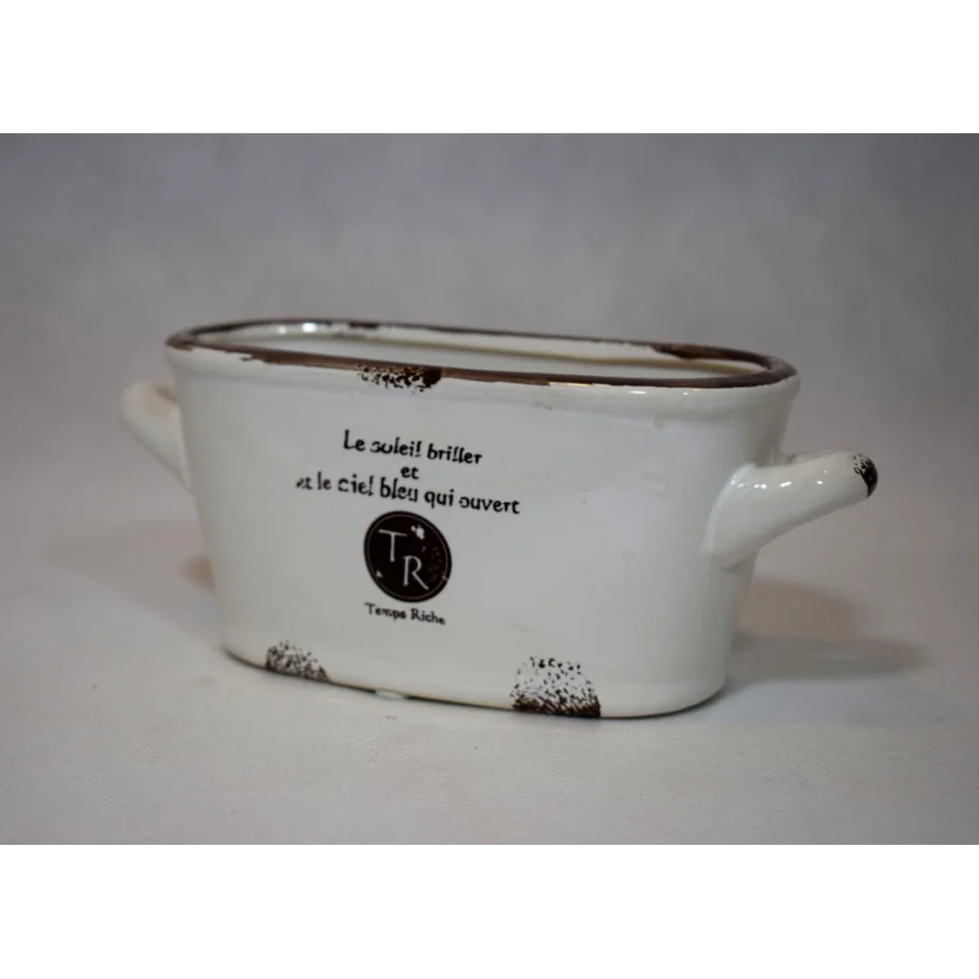 Osłonka ceramiczna w białym kolorze 7,3x18 cm — zdjęcie 2