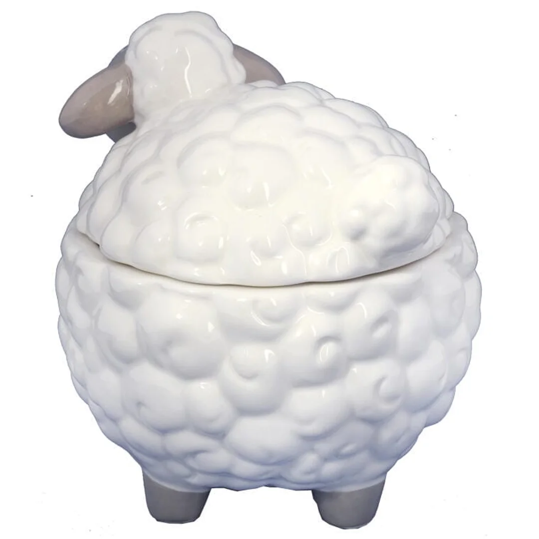 Owca owieczka wielkanocna ceramiczny pojemnik 19cm — zdjęcie 2