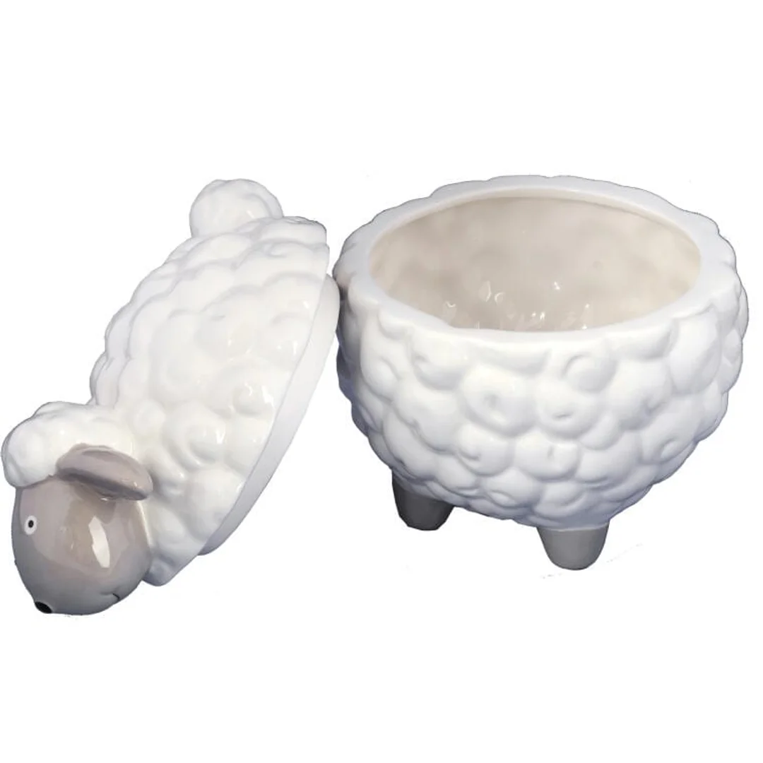 Owca owieczka wielkanocna ceramiczny pojemnik 19cm — zdjęcie 3